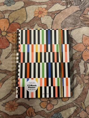 ban.do Multicolor Striped Planner with Gold Elastic